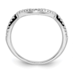 10K White Gold Lab Grown Diamond VS/SI FGH Wedding Band - Image 2