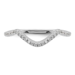 10K White Gold Lab Grown Diamond VS/SI FGH Wedding Band - Image 4