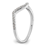 10K White Gold Lab Grown Diamond VS/SI FGH Wedding Band - Image 6