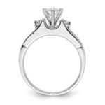 14K White Gold Lab Grown Diamond VS/SI FGH Complete Engagement Ring - Image 2