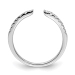 True Origin White Gold 1/4 carat Lab Grown Diamond VS/SI  D E F  Fancy Band - Image 2