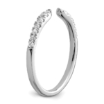 True Origin White Gold 1/4 carat Lab Grown Diamond VS/SI  D E F  Fancy Band - Image 6