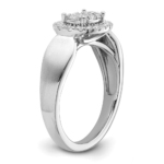 14K White Gold Lab Grown Diamond VS/SI FGH Cluster Ring - Image 6