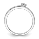 14K White Gold Lab Grown VS/SI FGH Dia Two Promises Comp Promise/Band Ring - Image 3