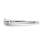 14K White Gold Lab Grown VS/SI FGH Dia Two Promises Comp Promise/Band Ring - Image 4