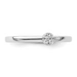 14K White Gold Lab Grown VS/SI FGH Dia Two Promises Comp Promise/Band Ring - Image 5