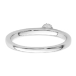 14K White Gold Lab Grown VS/SI FGH Dia Two Promises Comp Promise/Band Ring - Image 6