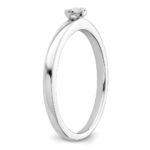 14K White Gold Lab Grown VS/SI FGH Dia Two Promises Comp Promise/Band Ring - Image 7