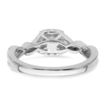 14K White Gold Lab Grown Diamond VS/SI FGH Complete Bypass Ring - Image 5