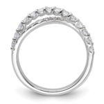 14K White Gold TRUE ORIGIN Lab Grown Diamond VS DEF Band - Image 2