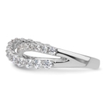 14K White Gold TRUE ORIGIN Lab Grown Diamond VS DEF Band - Image 3