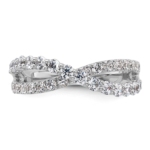 14K White Gold TRUE ORIGIN Lab Grown Diamond VS DEF Band - Image 4