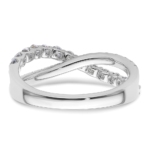 14K White Gold TRUE ORIGIN Lab Grown Diamond VS DEF Band - Image 5