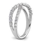14K White Gold TRUE ORIGIN Lab Grown Diamond VS DEF Band - Image 6