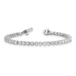 True Origin White Gold 4 3/4 carat Lab Grown Diamond VS/SI  D E F  Tennis Bracelet - Image 3