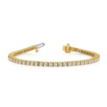 True Origin 4 1/10 carat Lab Grown Diamond VS/SI  D E F  Tennis Bracelet - Image 3