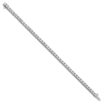 True Origin White Gold 6 3/8 carat Lab Grown Diamond VS/SI  D E F  Tennis Bracelet - Image 2