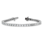 True Origin White Gold 6 3/8 carat Lab Grown Diamond VS/SI  D E F  Tennis Bracelet - Image 7