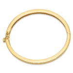 14k 5.3mm Polished Solid Hinged Bangle Bracelet - Image 2